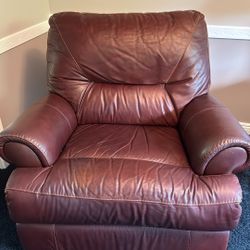 Rocker Swivel Recliner - Leather