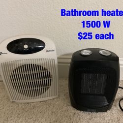 Bathroom  heaters  1500W  -  $25 each