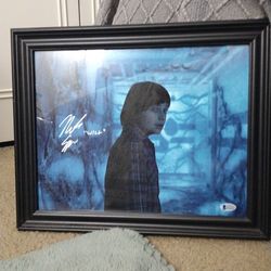 Signed & Framed  Stranger Things Print - Noah Schnapp ("Will Byers")