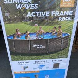 14ftx36in Frame Pool Set - New