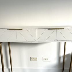 Desk/ Vanity/ Console Table with USB Ports