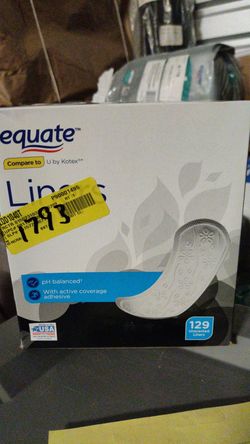 Equate Liners pH Balanced 129 Unscented Count