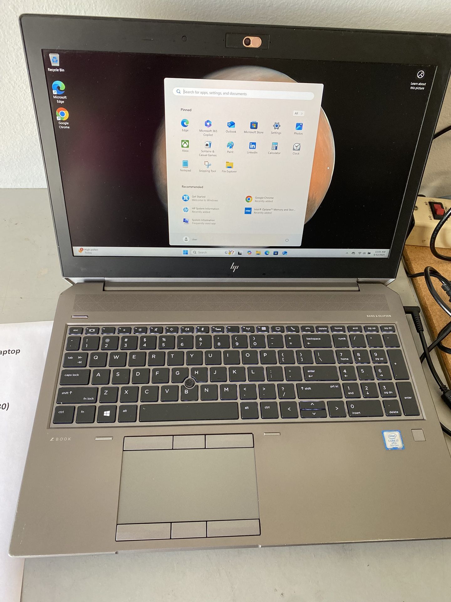 Hp Zbook 15 G6 Workstation Gaming Laptop Core I7 32gb 512gb Ssd Dual Gpu(nvdia T2000+ Intel Uhd 630) Win 11 Pro/warranty /grade A-