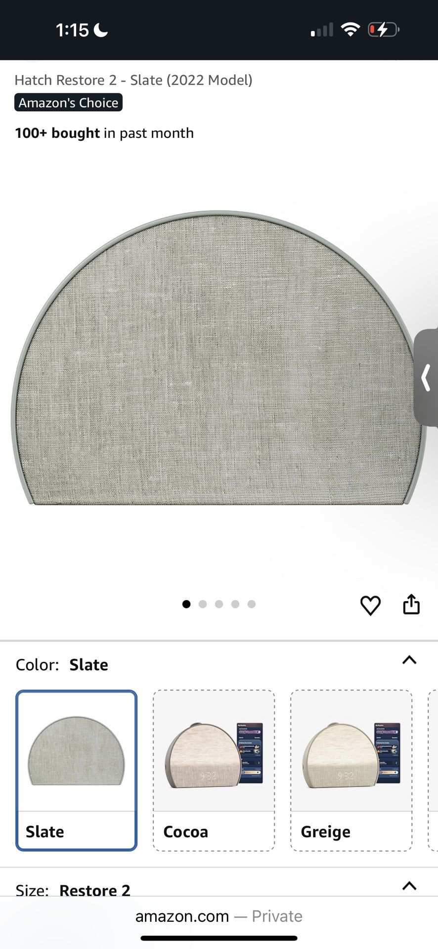 Hatch Restore 2 Alarm Clock