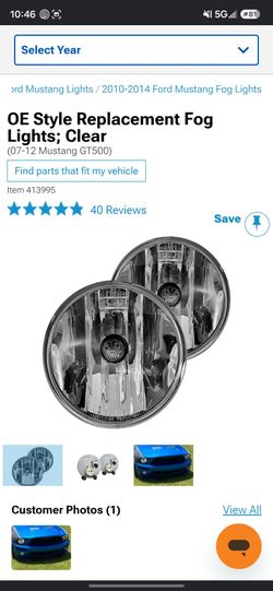 Ford mustang fog lights