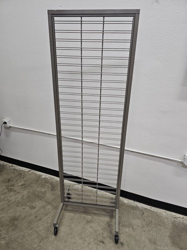 Gray Rolling Gridwall Display $50 FIRM