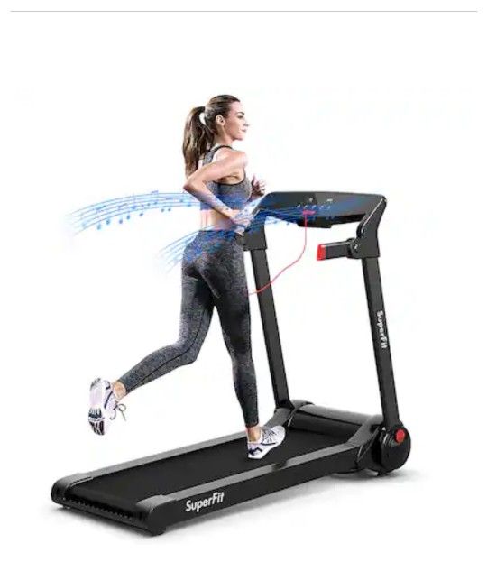 Costway
Costway - 3HP Folding Electric Treadmill Running Machine w/ Speaker - Red