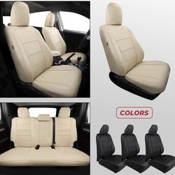 $150 Toyota Corolla Seat Covers L LE XLE, LE Eco Sedan 2014 2015 2016 2017 2018 2019, Custom Car Seat Covers, Luxury Leather Seat Covers for Cars, Wat