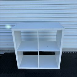 Open Floor Cabinet 4 Cube Storage Suitable for Kitchen, Living Room, Bedroom, etc. (White, 4) 30”x 30” x 15.5”