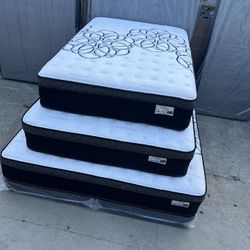 Queen Size Mattress Dream Cloud Euro Pillow Top 12” Thick. 🔺 All Sizes Available 🔺 Same Day Delivery 🔺