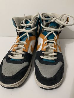 Nike Zoom Oncore SB High 6.0 Size 10.5 Orange Gray Teal Blue 354704-081.  Condition is Pre-owned. Shoes show minor wear. See pictures above. for Sale