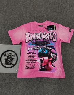 Hellstar “Brainwashed World Tour” Tee (Pink) SMALL