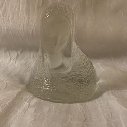 Vintage Mary Glass Paperweight 