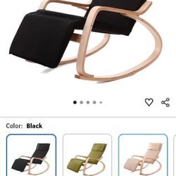 Rocking Chair Nursery, Glider Rocking Chair with Adjustable Footrest Upholstered Velvet Rocking Chair Indoor for Living Room, Nursery Room, Bedroom, B