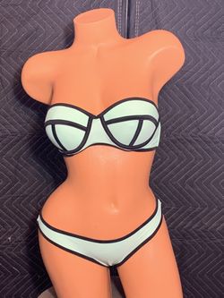 New Turquoise Bikini Set w/ Straps