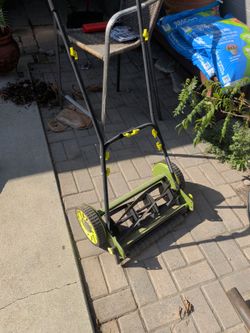 Sunjoe push mower