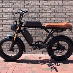750 Watt Dual battery + Dual rider Electric E-Bike, 32mph, 7 Speed Shimano, Full Throttle