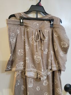 Celebrate Women's Hacci Knit Tank Top and Shorts Pajama Set Size 2X (18/20)