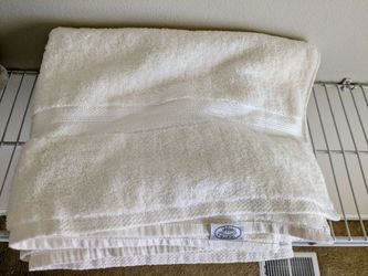 Two cotton bath towels
