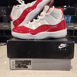 Jordan 11s" Cherry Red" Size 9.5 Excellent Condition 