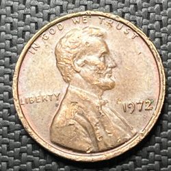 1972 Lincoln Memorial Penny Coin 