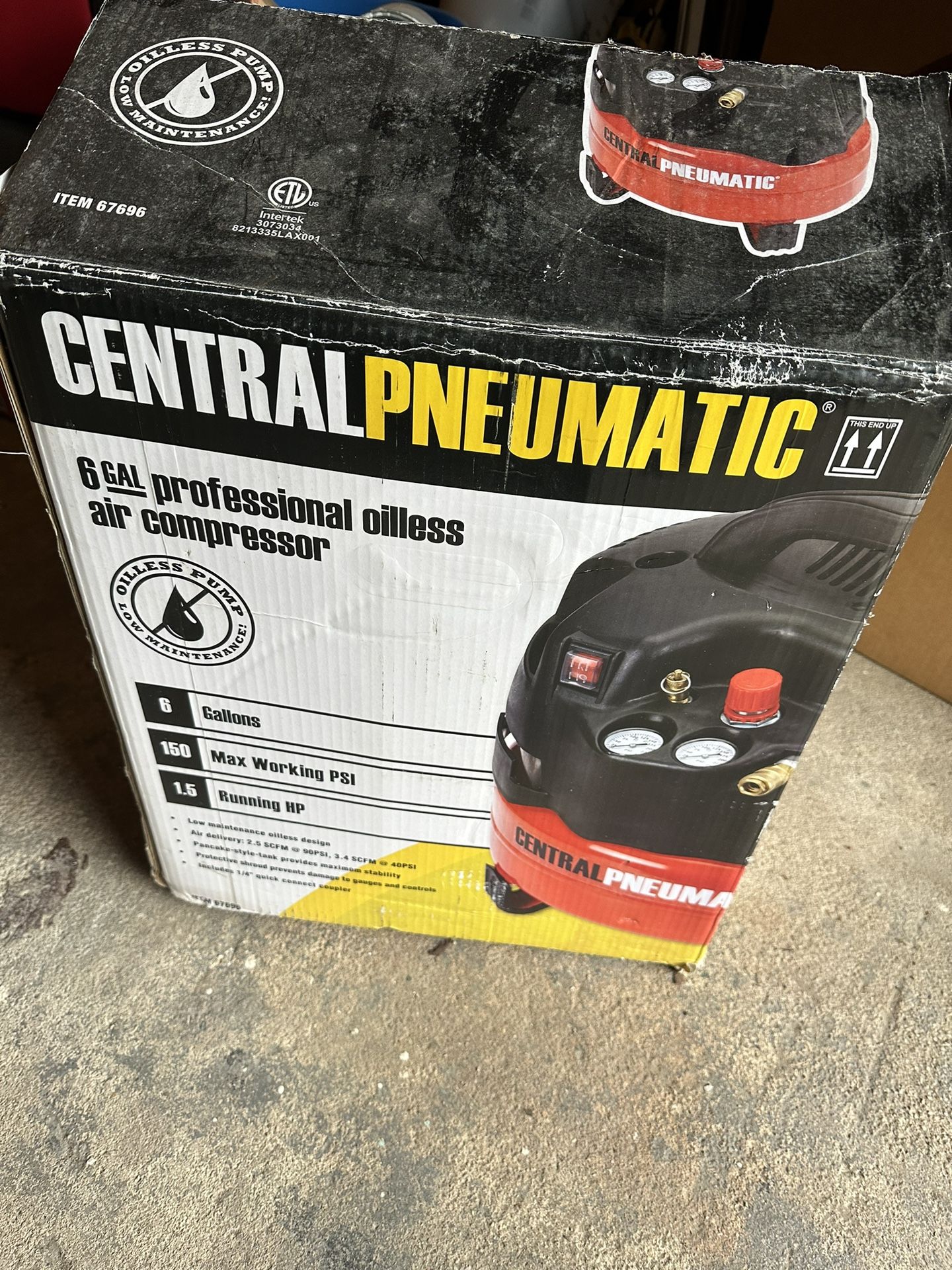 6 Gal Compressor W/impact Gun And Brad Nailer