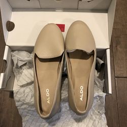 Nude-colored ALDO leather flats