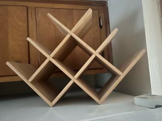 Wooden wine rack