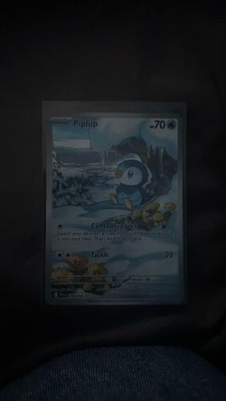 Piplup pokemon card