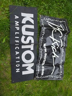 Guitar banners kustom and bc rich