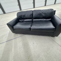 Black Leather Couch