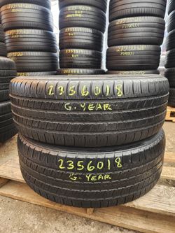 235 60R 18 USED TIRES GOOD YEAR 2356018 USED TIRES (PAIR) MOUNT BALANCE INCLUDED