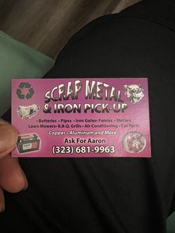 Metal Pick Up Free