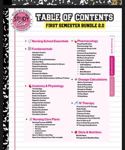 The Ultimate Nursing School Bundle