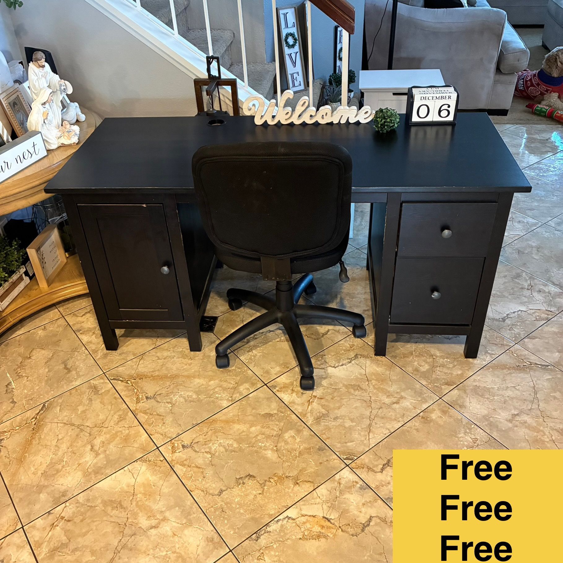 IKEA Computer Desk With Chair (FREE FREE)