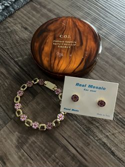 Mosaic Girls Bracelet & Earring Set, Italy