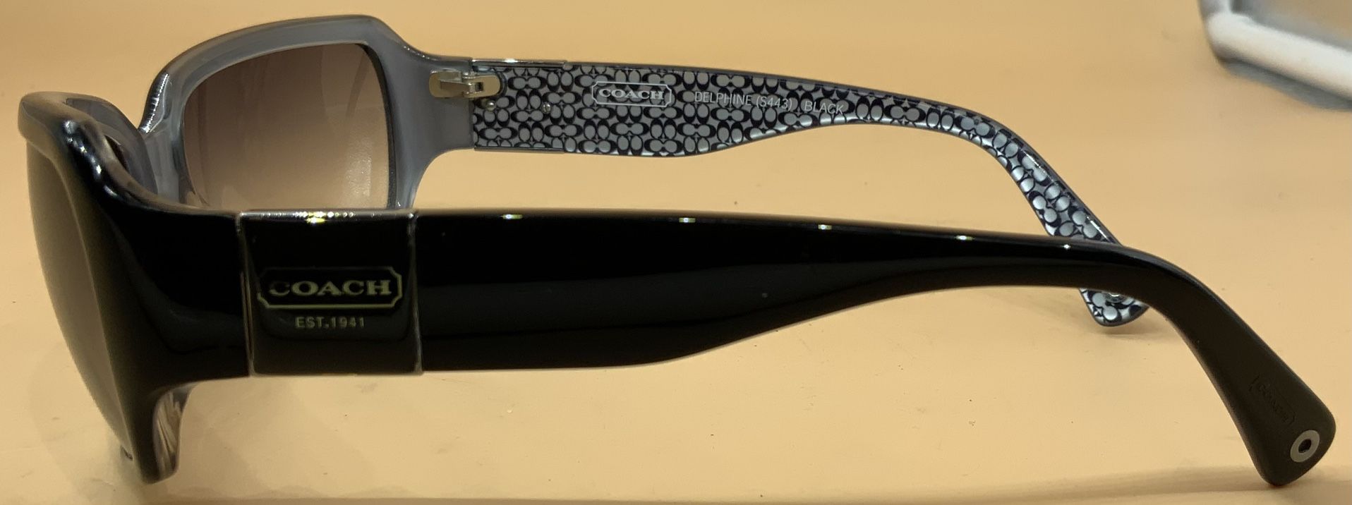 Coach HC Delphine S443 Black 57-17-125 Designer Sunglasses 
