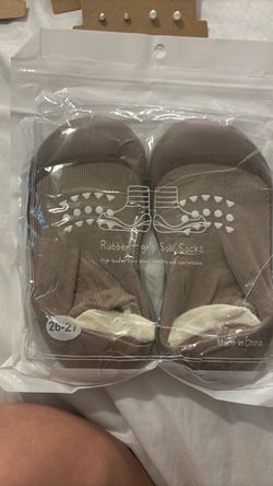 Baby Rubber Grip Sole Socks Size 26-27