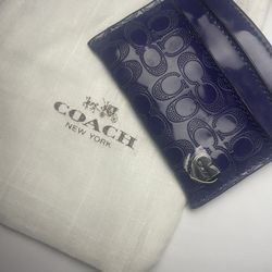 Coach Card Case (Navy) 