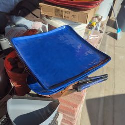 Plastic Plates Blue