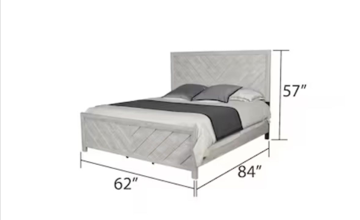Queen Bed Frame + Free Box Spring