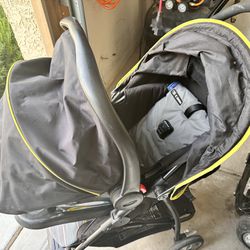 Graco Snugride Stroller And 2 Car seats With Bases