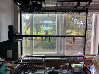 Over sink dish rack