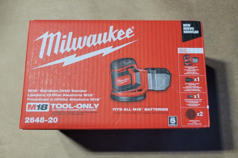 Milwaukee
M18 18V Lithium-Ion Cordless 5 in. Random Orbit Sander (Tool-Only)