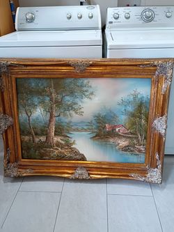 Vintage C. Inness Painting