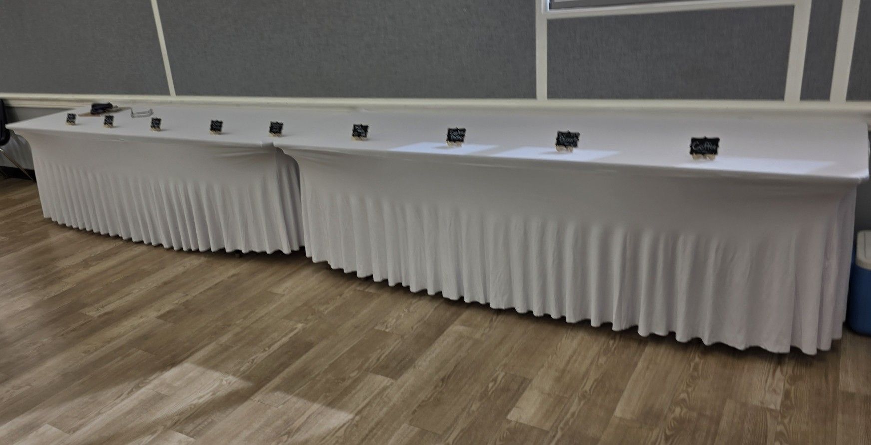 6 96" x 30" for 8 Foot Rectangular Stretchable Table Covers