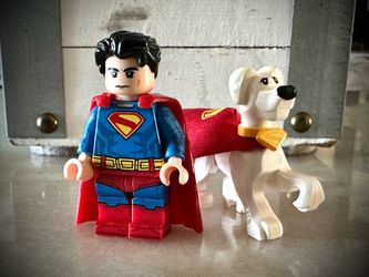 New Lego Custom Superman and Super Dog Minifigures