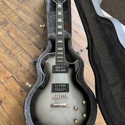 Epiphone Les Paul Custom guitar Ebony fretboard with seymour duncan’s 