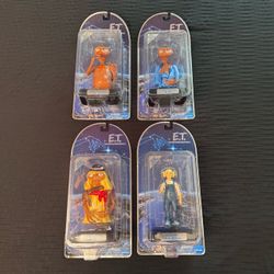 Set of 4 limited edition E.T. The Extra-Terrestrial action figures