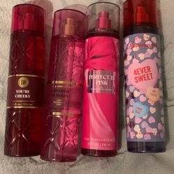 Bath And Body Works Body Sprays 